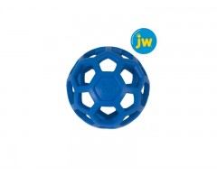 Piłka ażurowa JW HOL-EE ROLLER L 14 cm - niebieska