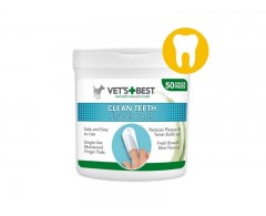 Vet's Best Dental czyściki stomatologiczne na palec 50 szt.