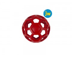Piłka ażurowa JW HOL-EE ROLLER rozmiar L 14 cm - czerwona