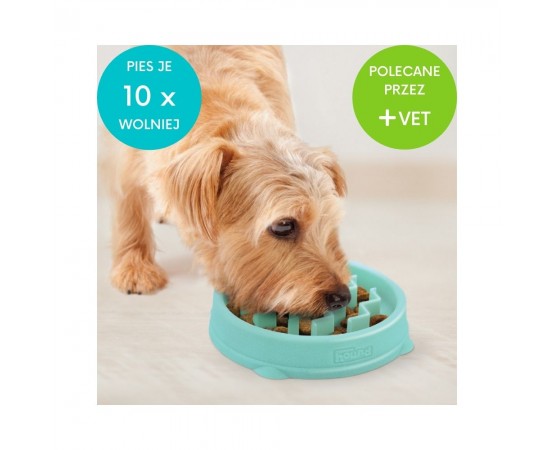 Miska dla psa do powolnego i zdrowego jedzenia z antypoślizgową podstawą 13 cm XS - Outward Hound Fun Feeder