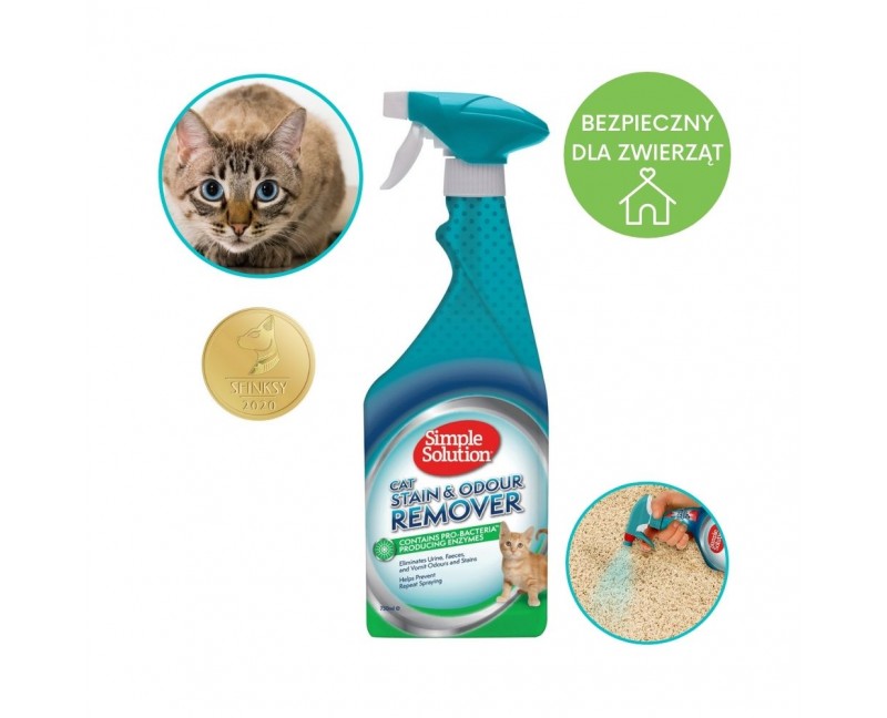Odplamiacz i eliminator przykrych zapachów kota 750 ml - Simple Solution Stain&Odour Remover