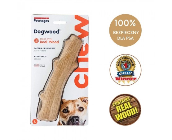 Bezpieczny patyk dla psa dużych ras L 20 cm - Petstages DogWood