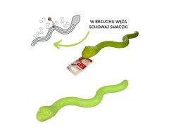 Zabawka dla psa wąż na smaczki 42 cm - Flamingo