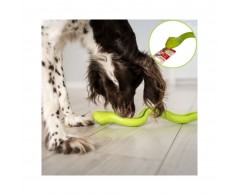 Zabawka dla psa wąż na smaczki 42 cm - Flamingo