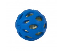 Piłka z odgłosem zgniatanej butelki PET S 6,5 cm niebieska - JW SRACKLE BALL