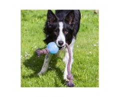 Piłka dla psa na bawełnianym sznurze zielona L 7,5 cm - produkt eko - Beco Pets