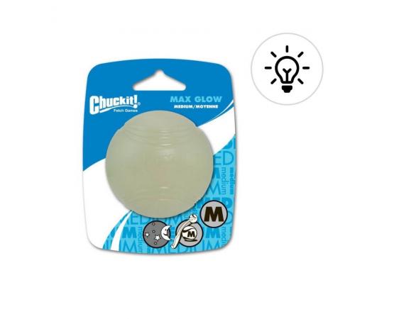 Piłka świecąca dla psa M 6,5 cm - CHUCKIT! MAX GLOW BALL