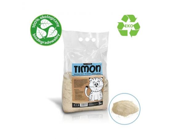 Eko drewniany żwirek - piasek zbrylający dla kota – Timon 5 litrów