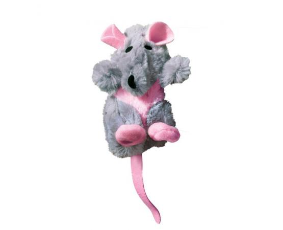 Zabawka dla kota SZCZUR z kocimiętką 10 cm - KONG Refillable Rat