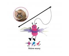 Zabawka dla kota - wędka z pluszowym zwierzakiem z kocimiętką - KONG