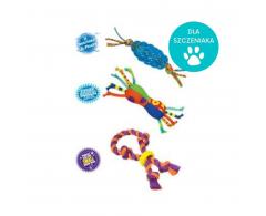 Gryzaki - zestaw 3 obowiązkowych zabawek dla szczeniaka - Petstages Puppy