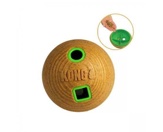Gra edukacyjna dla psa piłka na smaczki - poziom 1 - Kong Bamboo Feeder Ball