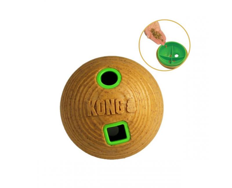 Gra edukacyjna dla psa piłka na smaczki - poziom 1 - Kong Bamboo Feeder Ball