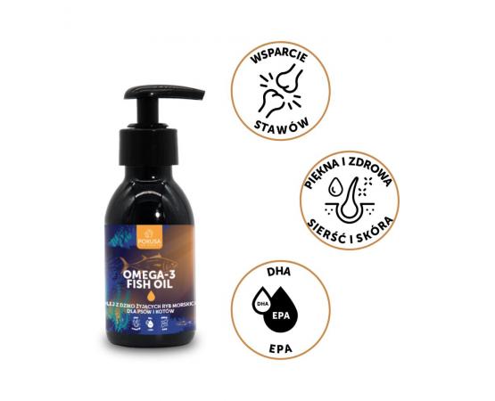 Olej z dziko żyjących ryb morskich 100 ml POKUSA Fish Oil