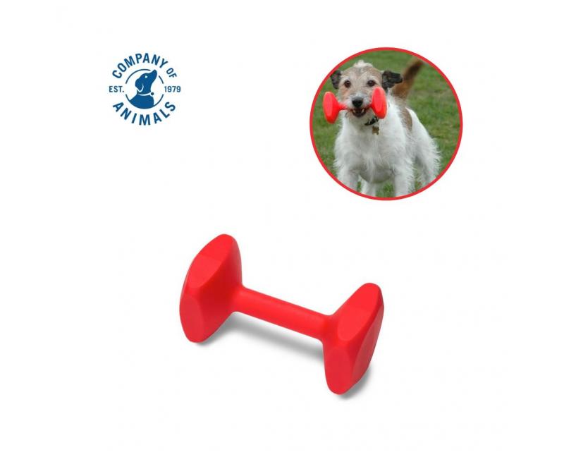 Clix aport treningowy hantel mały 10 cm czerwony Company of Animals