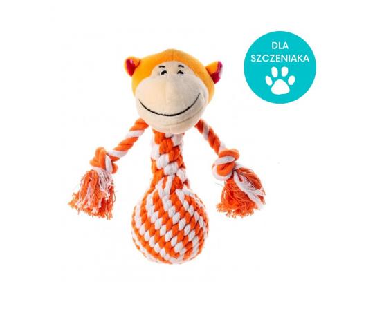 Małpka pluszowo-sznurkowa zabawka dla szczeniaka - Pet Supplies Puppu  Monkey